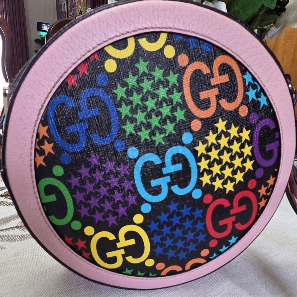 2016-2025 GG Supreme Psychedelic Round crossbody bag